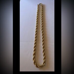 Vintage CHUNKY Rope Necklace Marked W. Germany, 15” Long, Texas Estate Sale